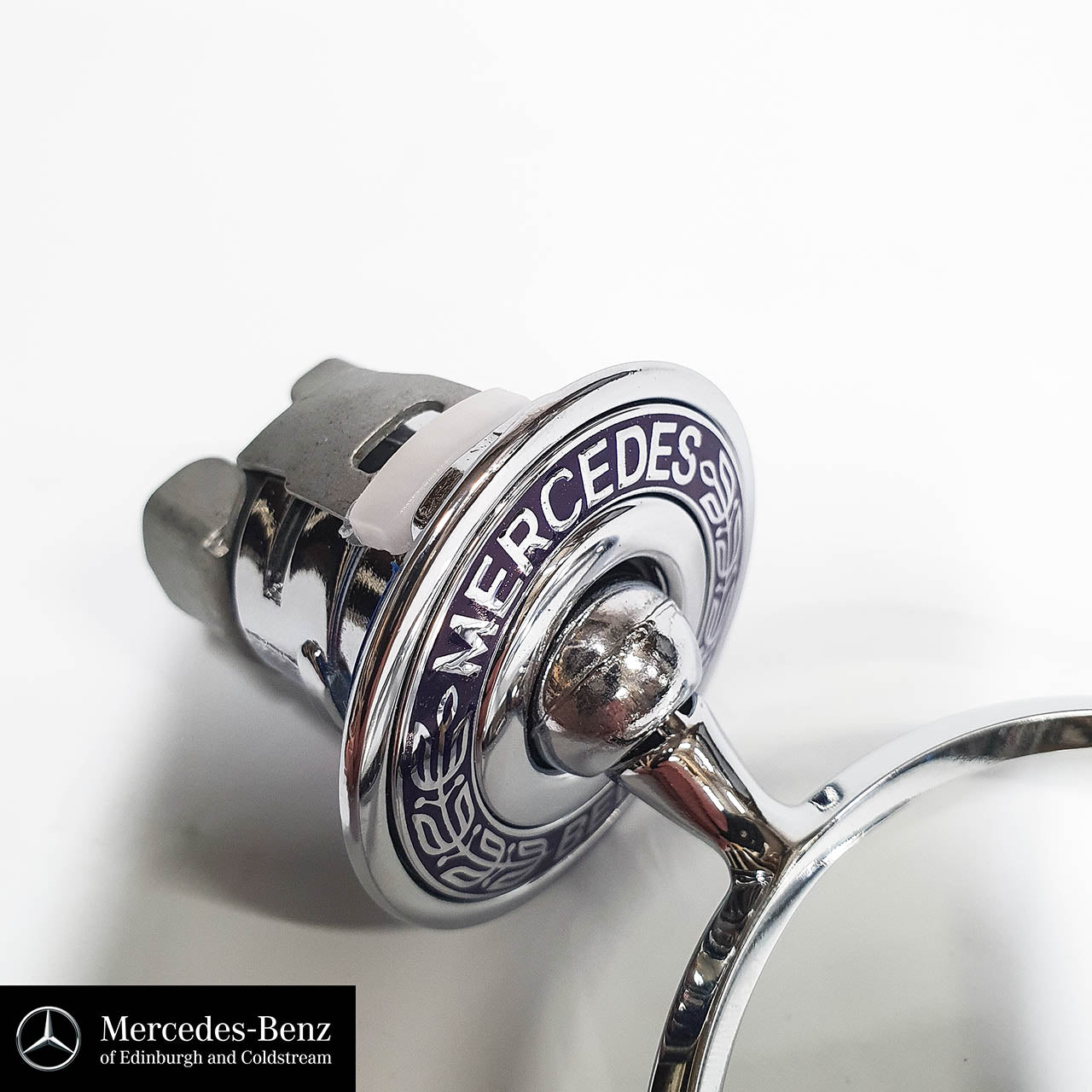 Genuine Mercedes-Benz Raised Bonnet Star - Chrome with laurel crest -