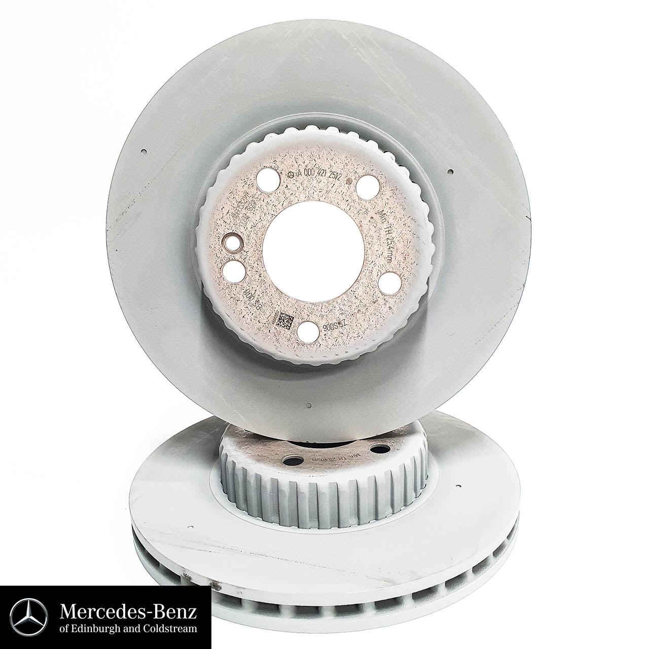 Genuine Mercedes-Benz brake Disc Set - Front - C Class 205, E Class 213 Model Series