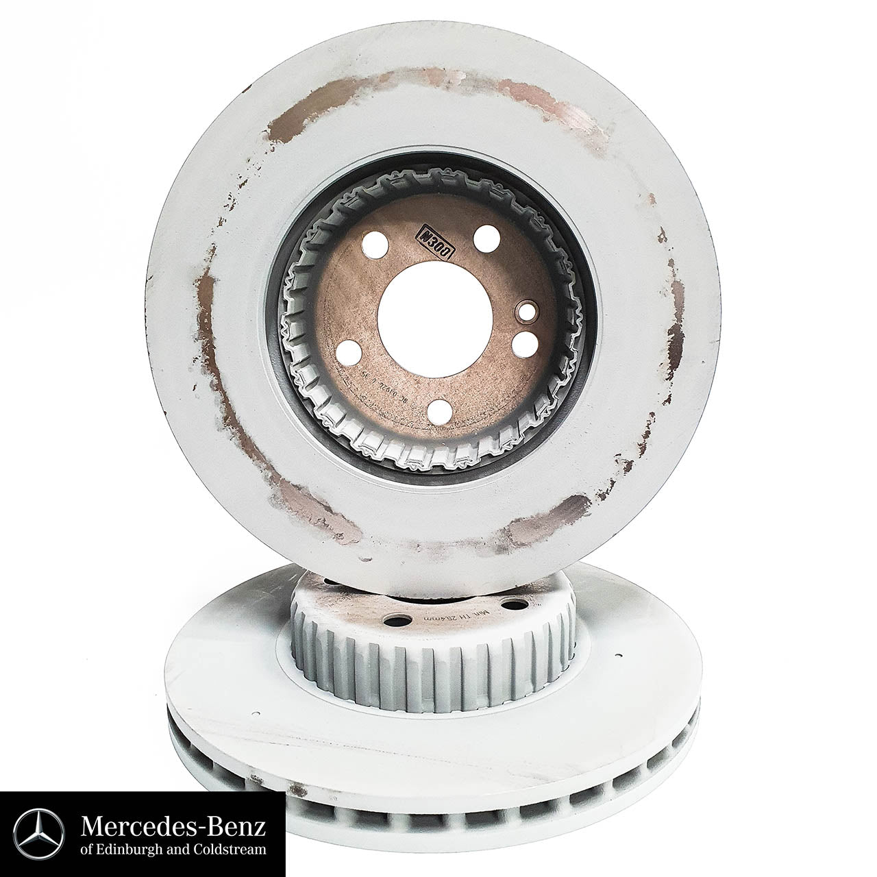 Genuine Mercedes-Benz brake pad & disc set - Front - C Class 205, E Class 213 model series