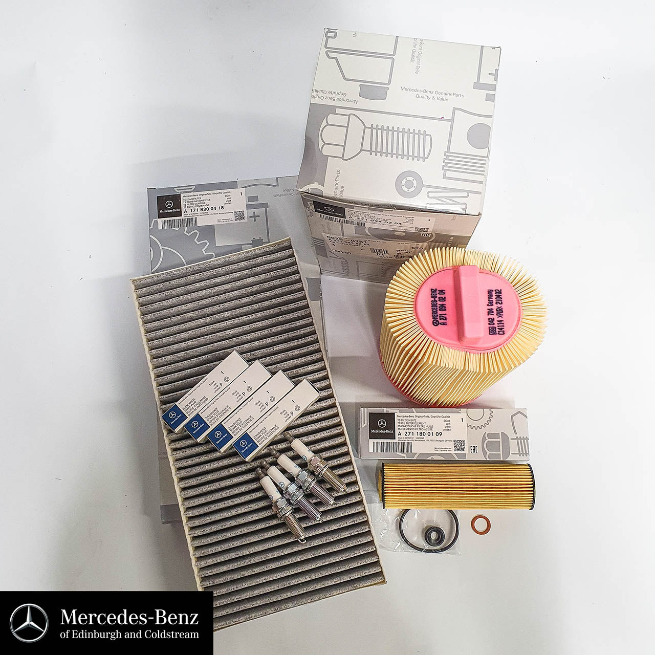 Genuine Mercedes-Benz M271 engine service kit - filters only - SLK CL C E Class