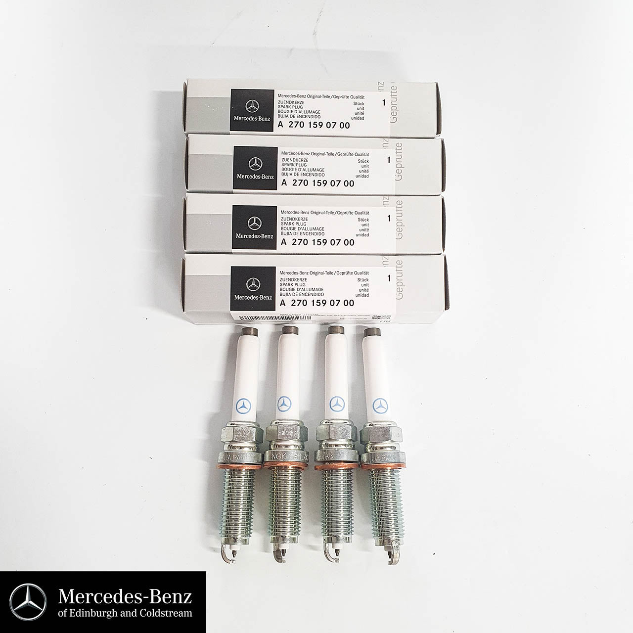 Genuine Mercedes-Benz Spark Plugs - Set Of 4 - For Petrol Engine M270 & M274