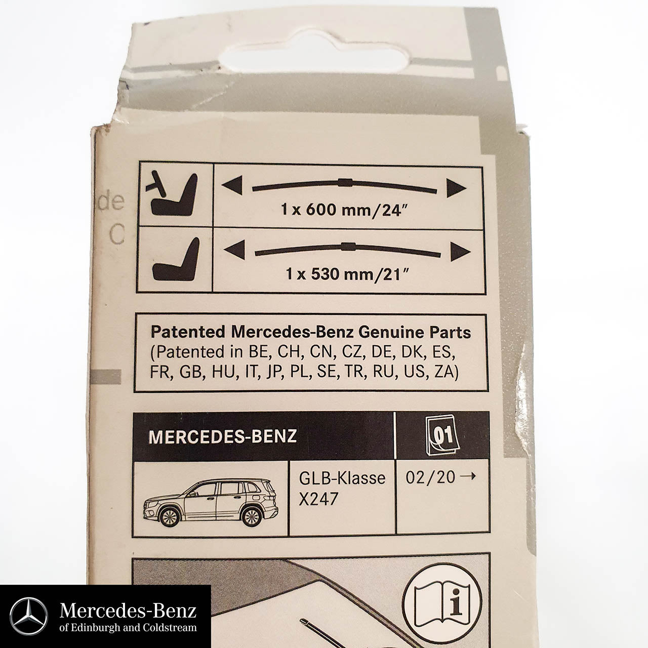 Genuine Mercedes-Benz EQB, GLB Class Front Wiper Blades