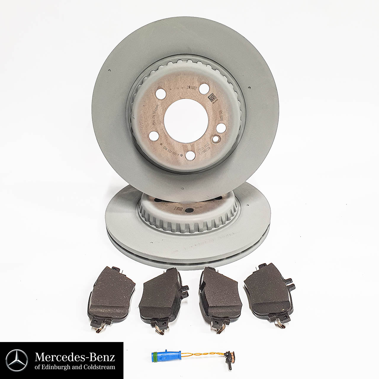 Genuine Mercedes-Benz Brake Discs, Pads & Wear Sensor REAR E Class C Class CLS GLC