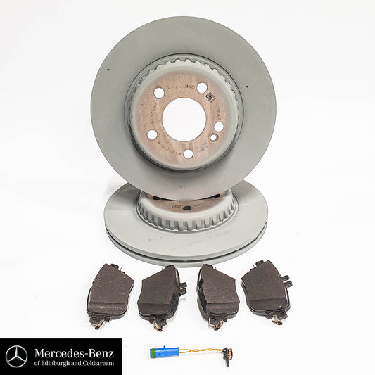 Genuine Mercedes-Benz Brake Discs, Pads & Wear Sensor REAR E Class C Class CLS GLC