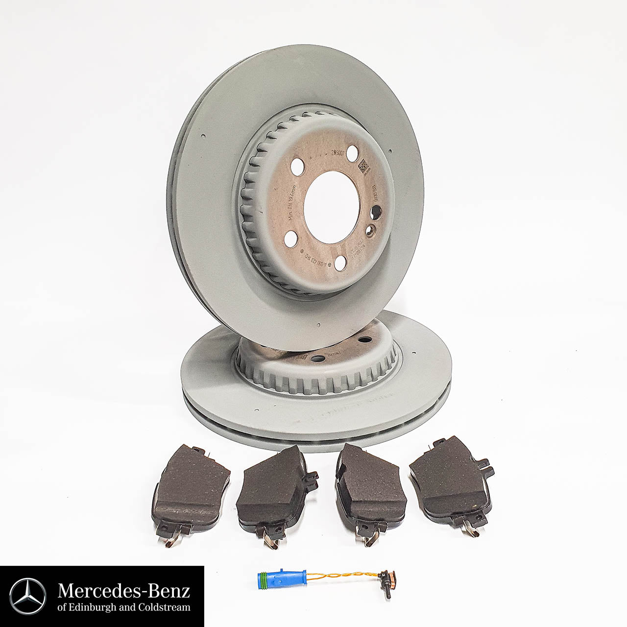 Genuine Mercedes-Benz Brake Discs, Pads & Wear Sensor REAR E Class C Class CLS GLC
