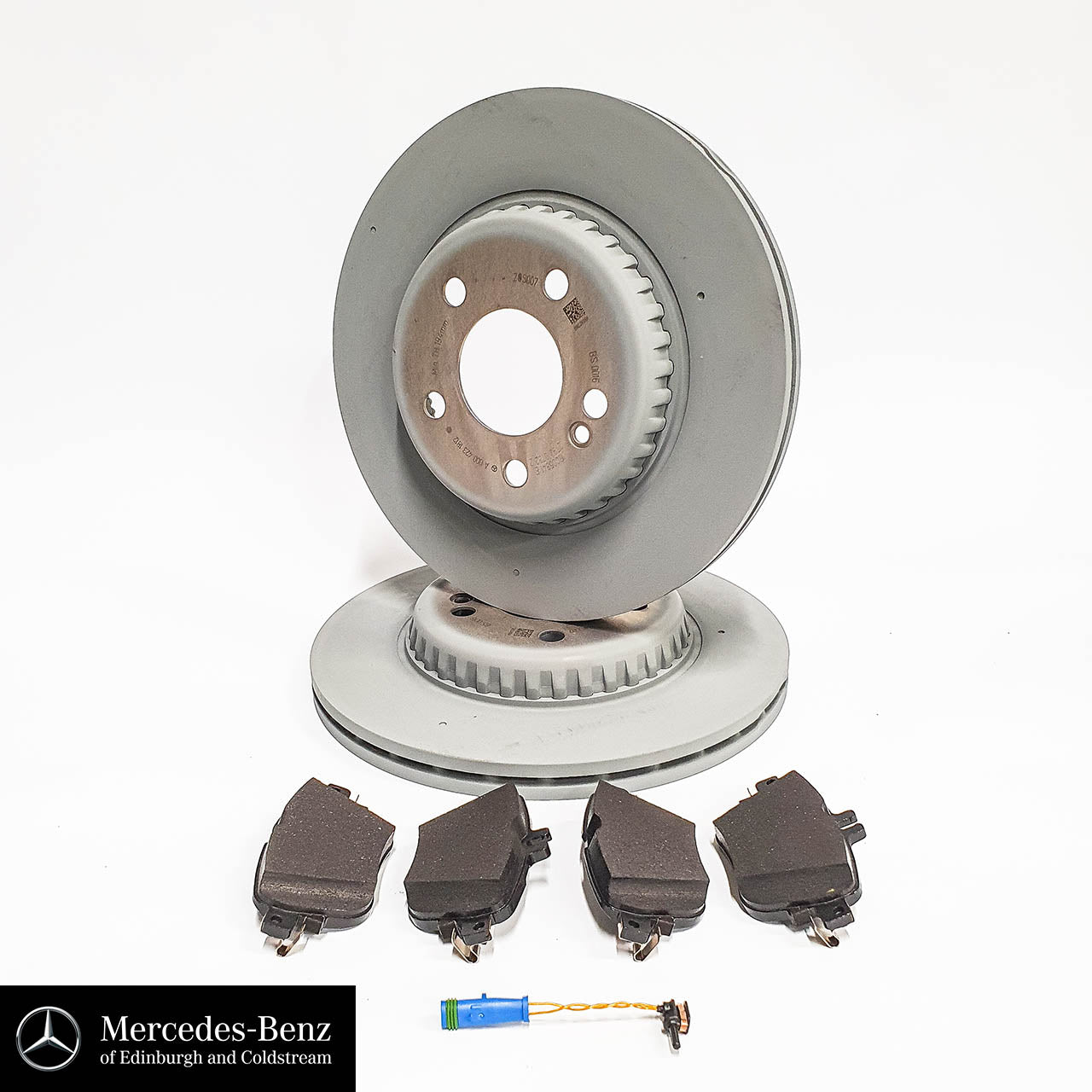 Genuine Mercedes-Benz Brake Discs, Pads & Wear Sensor REAR E Class C Class CLS GLC