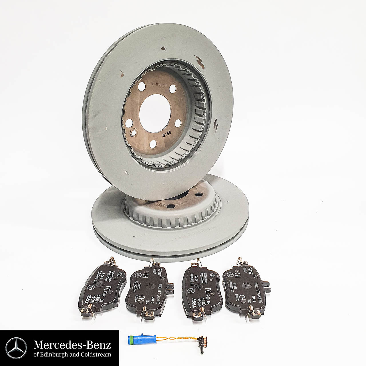 Genuine Mercedes-Benz Brake Discs, Pads & Wear Sensor REAR E Class C Class CLS GLC