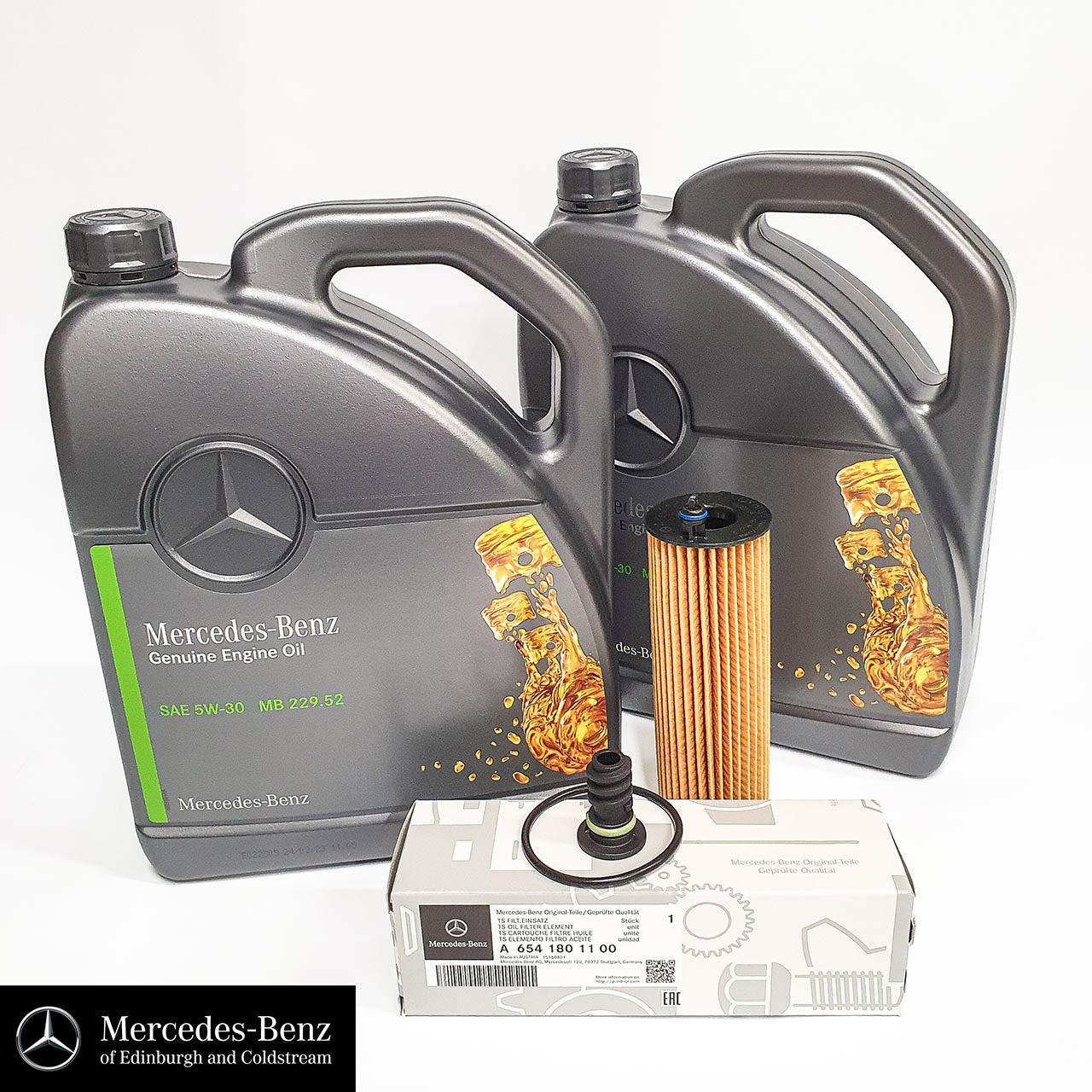 Genuine Mercedes-Benz service kit CDI diesel OM654 engine - oil and filter