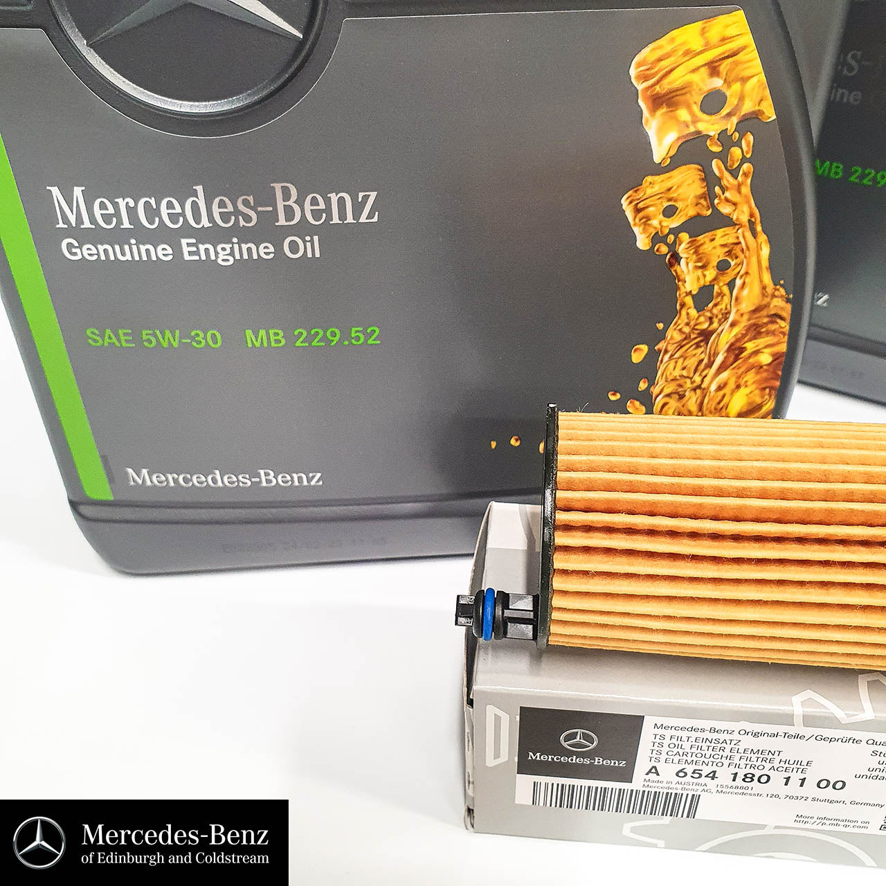 Genuine Mercedes-Benz service kit CDI diesel OM654 engine - oil and filter