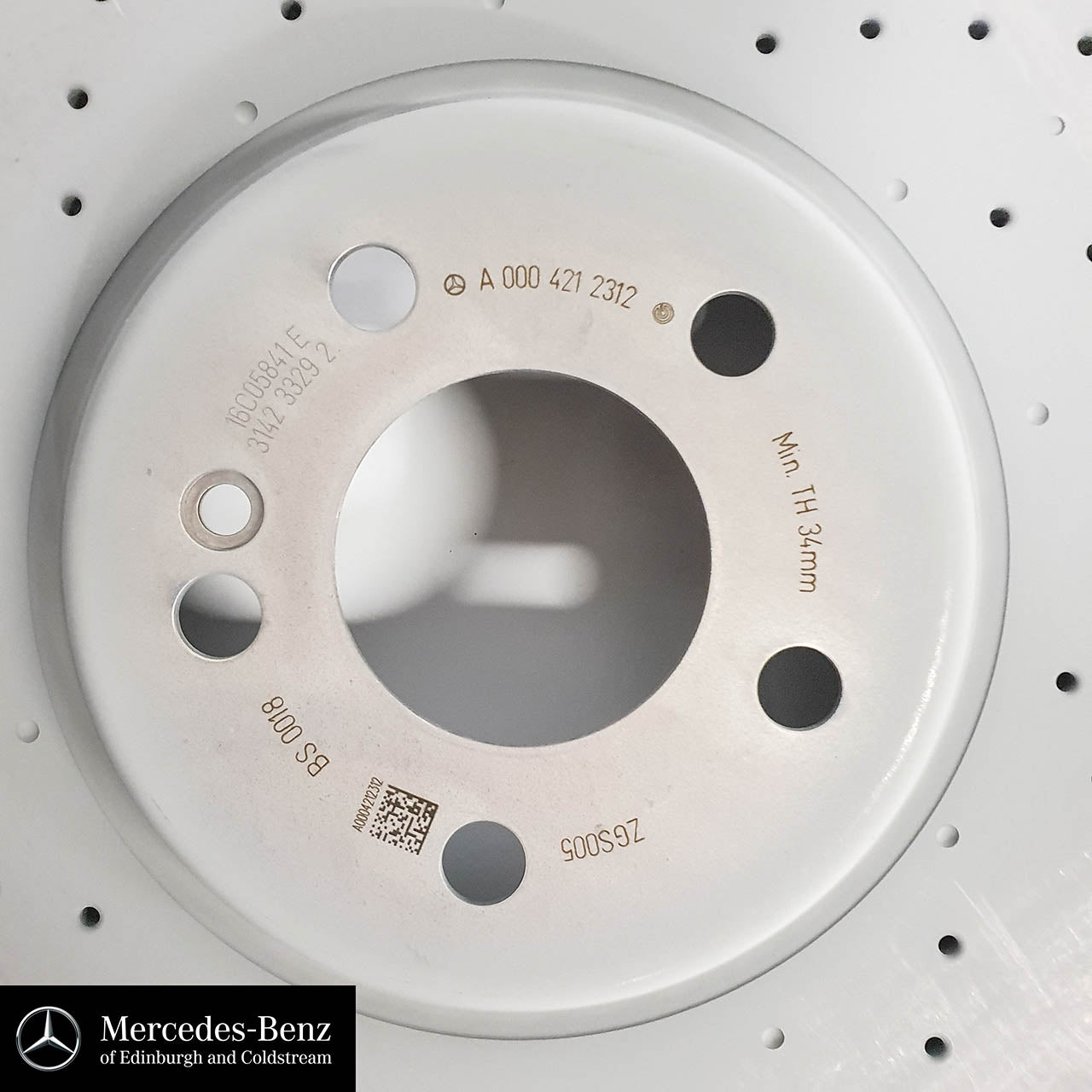 Genuine Mercedes-Benz Front brake discs E Class A0004212312