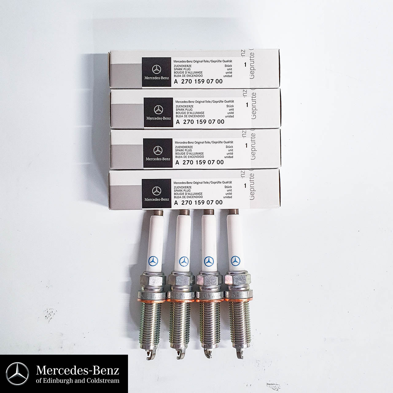 Genuine Mercedes-Benz Spark Plugs 4x A2701590700