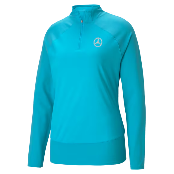 Mercedes-Benz Ladies' Turquoise Golf Sweater