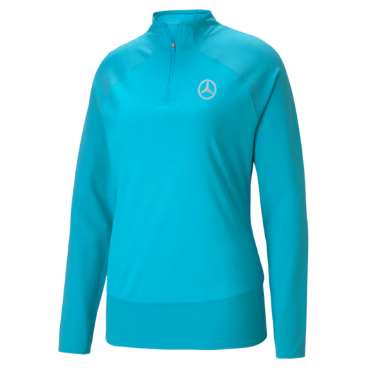 Mercedes-Benz Ladies' Turquoise Golf Sweater