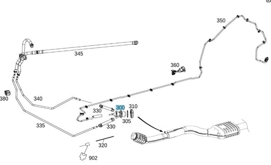 Injection nozzle for OM626 diesel engine