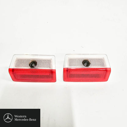 Exit lamp, door lamp, LED logo projector, Mercedes star, 2-piece for left and right door A2138204503