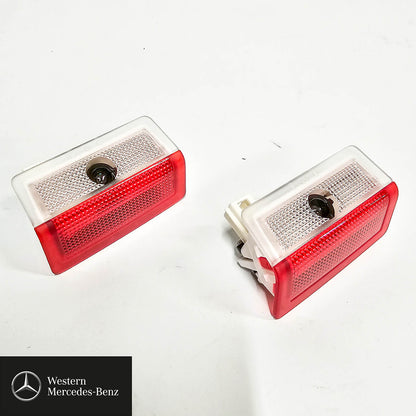 Exit lamp, door lamp, LED logo projector, Mercedes star, 2-piece for left and right door A2138204503