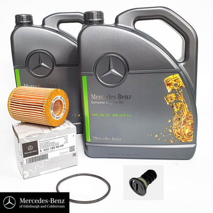 Genuine Mercedes-Benz Diesel V6 OM642 Oil, Filter & Sump Plug