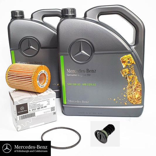 Genuine Mercedes-Benz Diesel V6 OM642 Oil, Filter & Sump Plug