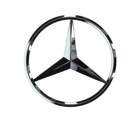 Mercedes star with carrier for radiator grill - various models A-Class, CLA, GLB
