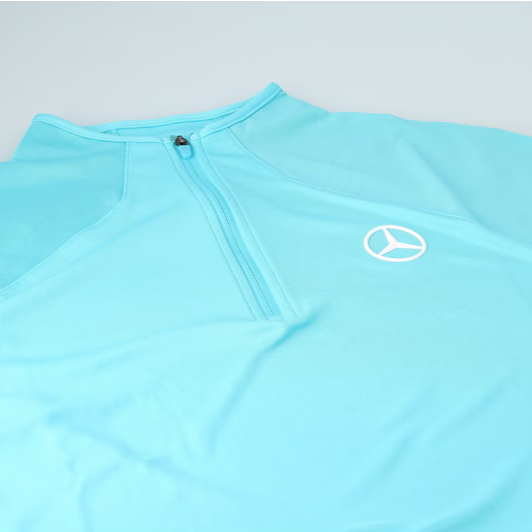 Mercedes-Benz Ladies' Turquoise Golf Sweater
