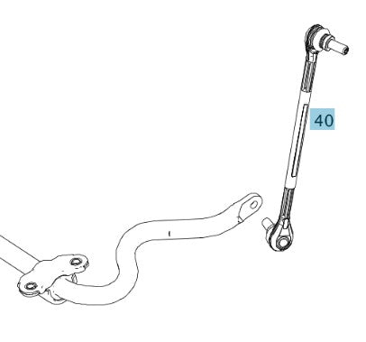 Genuine Mercedes-Benz Front Anti-Roll Bar Link Rod - W204 Chassis