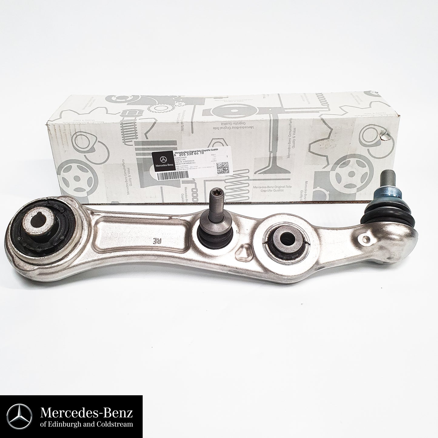 Genuine Mercedes-Benz C Class, E Class, CLS models Front Control Arm - Spring Link - standard suspension