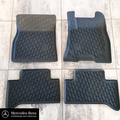 Genuine Mercedes-Benz Floor Mat Trays, Dynamic Squares All Season Mat, 4-Piece For EQA
