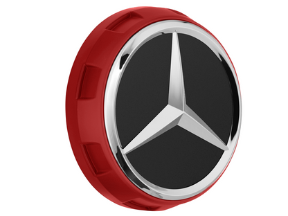 Genuine Mercedes-Benz Wheel Trim Cover - AMG Hub Cap, Red