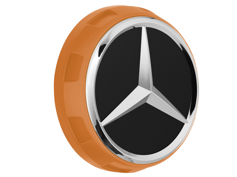 Wheel Trim Cover - AMG hub cap, orange