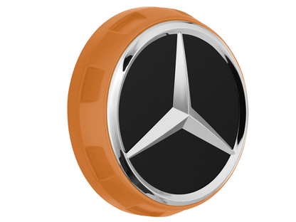 Genuine Mercedes-Benz Wheel Trim Cover - AMG Hub Cap, Orange