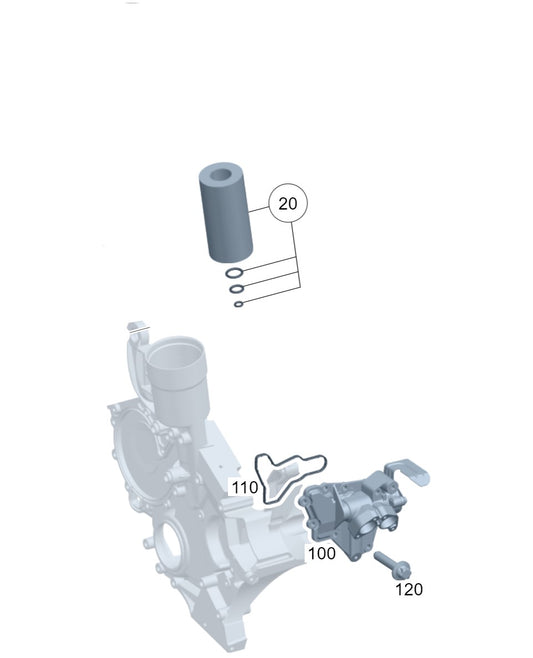 Engine oil filter A2751800009 for Maybach with M279 twin-turbocharged V12 petrol engine