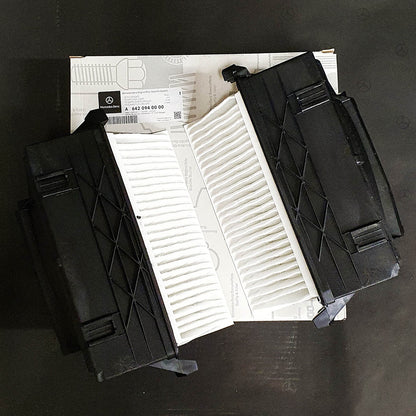 Genuine Mercedes-Benz Air Filter 2-Piece - Left/Right - OM642 Engine Newer Models