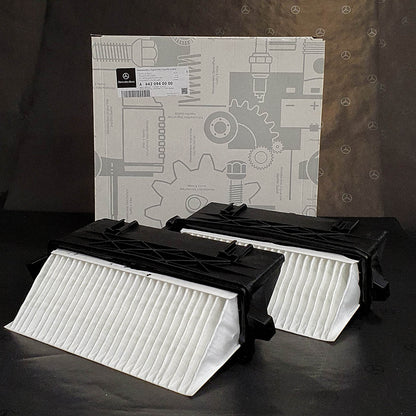 Genuine Mercedes-Benz Air Filter 2-Piece - Left/Right - OM642 Engine Newer Models