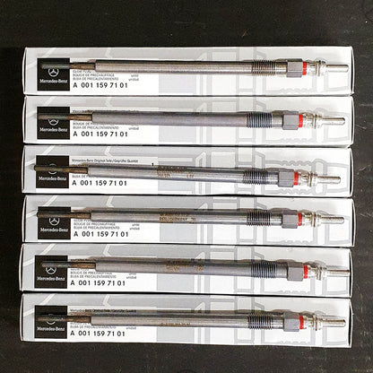 Genuine Mercedes-Benz OM642 V6 Diesel Glow Plugs - Set of 6