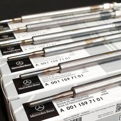 Genuine Mercedes-Benz OM642 V6 Diesel Glow Plugs - Set of 6