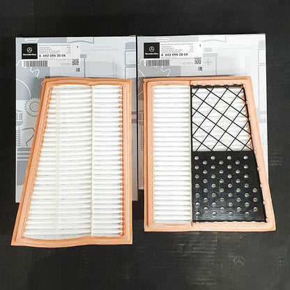 Genuine Mercedes-Benz Air Filter 2-Piece - Left/Right - OM642 Engine
