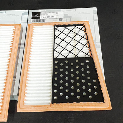 Genuine Mercedes-Benz Air Filter 2-Piece - Left/Right - OM642 Engine
