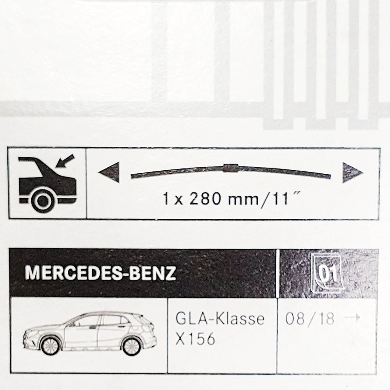 Genuine Mercedes-Benz Rear Wiper Blade E Class 213, GLA X156 models
