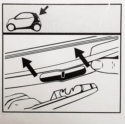 Genuine SMART ForTwo Rear Wiper Blade For 453 Models