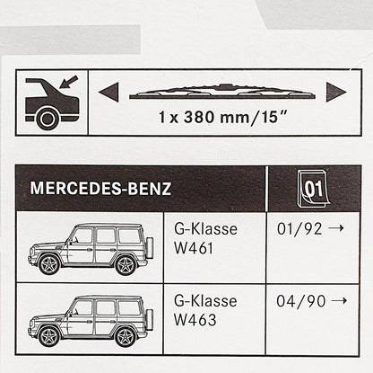 Genuine Mercedes-Benz G Class Rear Wiper Blade For 461 & 463 Models