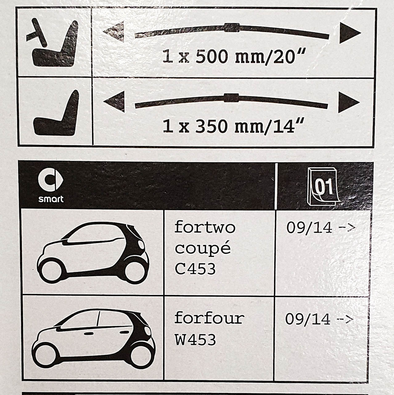 WAIKUB Auto-Emblem-Abzeichen, Für Mercedes Smart 451 Brabus 453