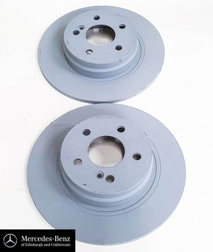 Genuine Mercedes-Benz Brake Discs set - REAR - C-Class 204 E Class 207 models