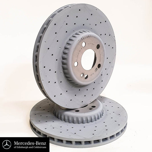 Genuine Mercedes-Benz Compound Front Brake Discs C-Class E-Class with AMG package