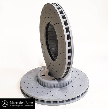 Genuine Mercedes-Benz Compound Front Brake Discs C-Class E-Class With AMG package