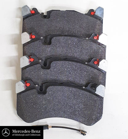 Genuine Mercedes-Benz AMG front brake pads and wear sensor
