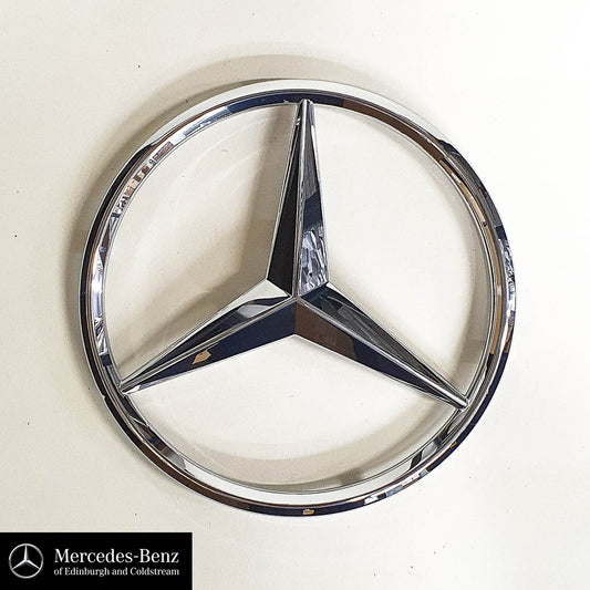 Genuine Mercedes-Benz Silver - Chrome Radiator Grille Star emblem