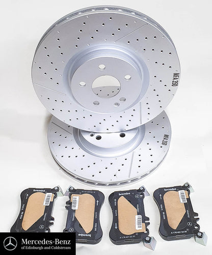 Genuine Mercedes-Benz Front Brake Discs & Pads - A45 A Class, CLA, GLA AMG