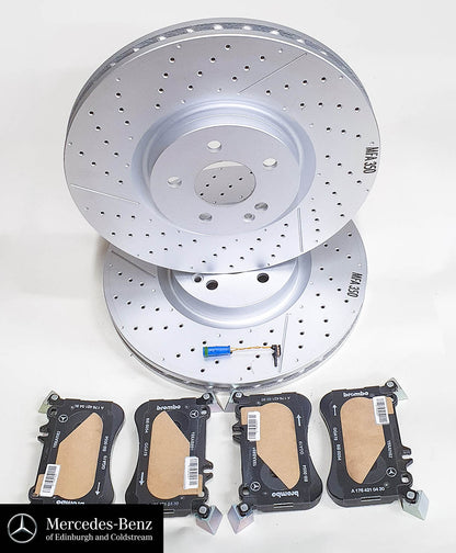 Genuine Mercedes-Benz Front Brake Discs & Pads - A45 A Class, CLA, GLA AMG