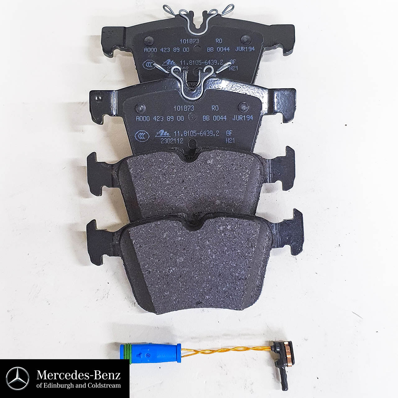 Genuine Mercedes-Benz Rear Brake Pads and sensor for GLC, C Class 205, 206