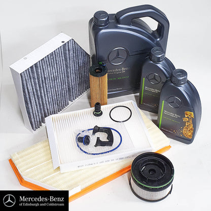 Genuine Mercedes Service Kit E Class W213 OM654 Diesel Engine Oil & Filters - Service Kit